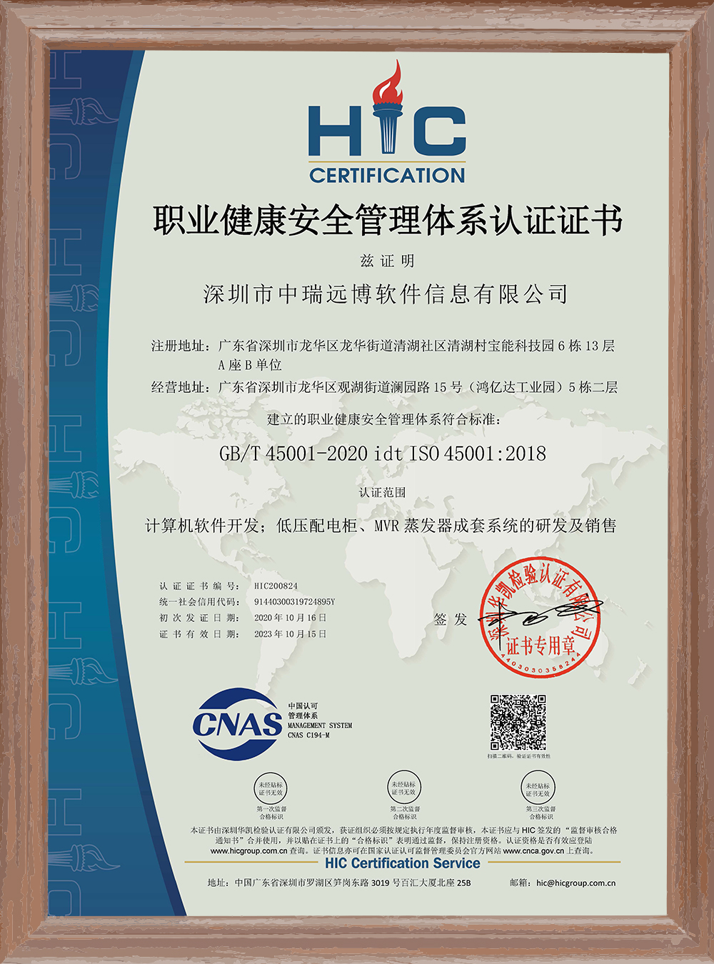 ISO45001职业健康安全管理体系